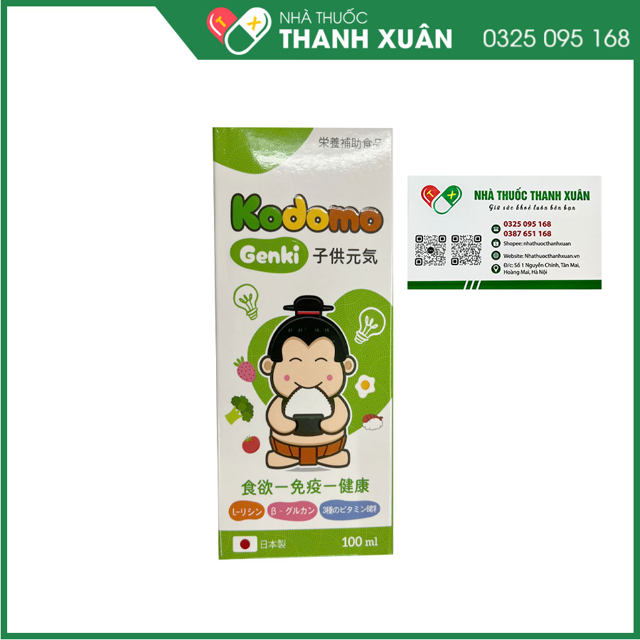 Kodomo Genki - Hỗ trợ bé ăn ngon và tăng cường sức đề kháng
